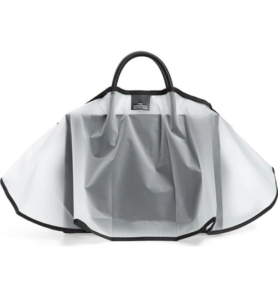 Shop The Handbag Raincoat Midi Clear Handbag Protector - White In Clear/ Black