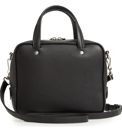 Shop Balenciaga Extra Small Triangle Leather Satchel - Black In Noir