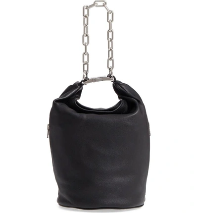 Shop Alexander Wang Attica Leather Bucket Bag In Black