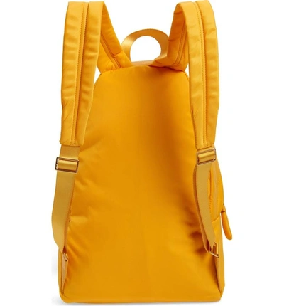 Shop Anya Hindmarch Chubby Smiley Nylon Backpack - Yellow In Solei