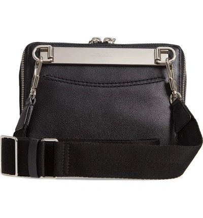 Shop 3.1 Phillip Lim Ray Triangle Leather Crossbody Bag - Black