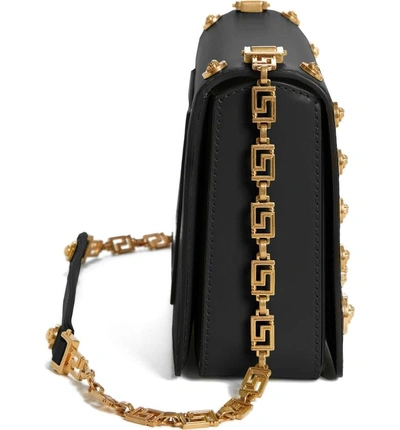 Versace Icon Medium Calf Leather Crossbody Bag With Medusa Studs In ...