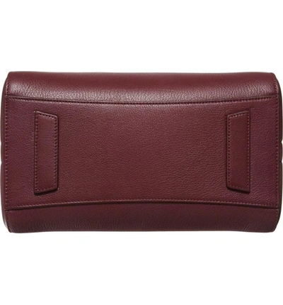 Shop Givenchy 'small Antigona' Leather Satchel - Red In Oxblood Red