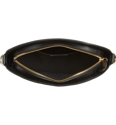 Shop Apc Gabrielle Leather Shoulder Bag - Black In Noir