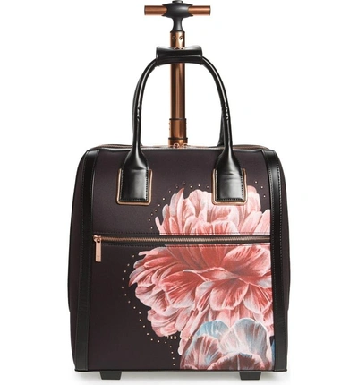 Ted Baker Tranquility Rolling Faux Leather Travel Bag - Black | ModeSens