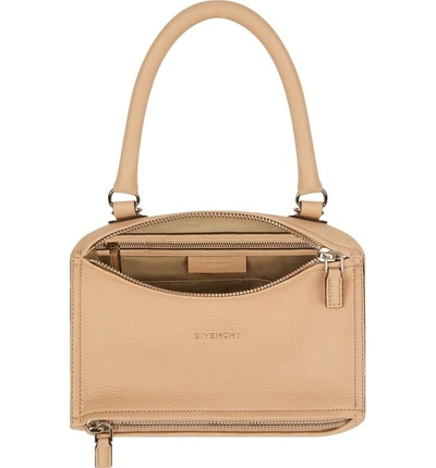 Shop Givenchy 'small Pandora' Leather Satchel - Beige In Powder