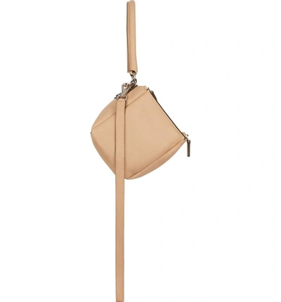 Shop Givenchy 'small Pandora' Leather Satchel - Beige In Powder