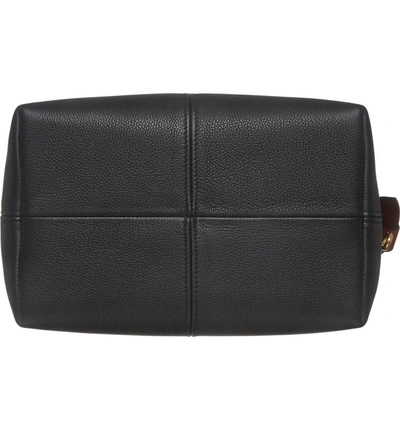 Shop Anya Hindmarch Small Leather Bucket Bag - Black