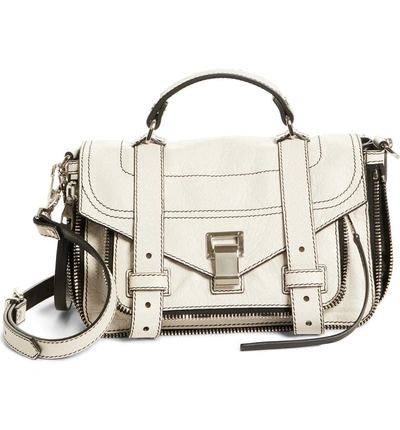 Shop Proenza Schouler Tiny Ps1 Paper Leather Satchel In Clay