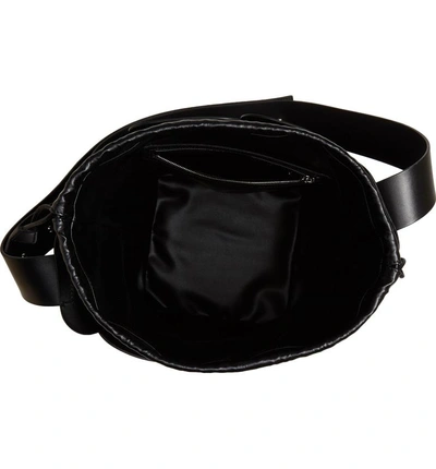 Shop Rabanne Element Medium Leather Hobo Bag - Black