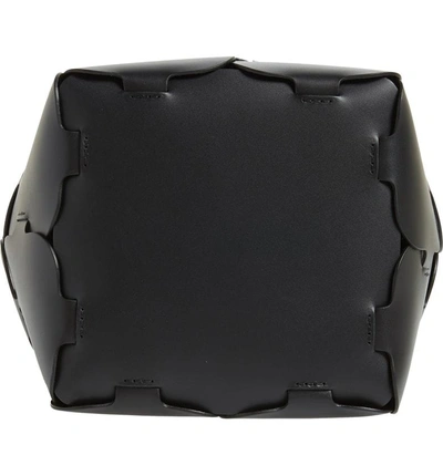 Shop Paco Rabanne Element Medium Leather Hobo Bag - Black