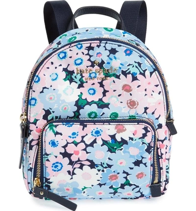 Shop Kate Spade Watson Lane - Daisy Garden Small Hartley Backpack - Blue In Blue Multi