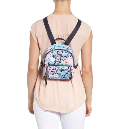 Shop Kate Spade Watson Lane - Daisy Garden Small Hartley Backpack - Blue In Blue Multi