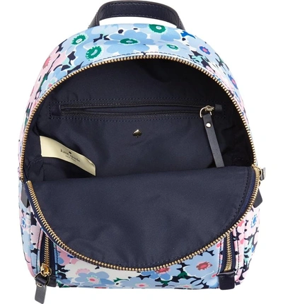 Shop Kate Spade Watson Lane - Daisy Garden Small Hartley Backpack - Blue In Blue Multi