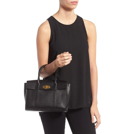 Shop Mulberry 'small Bayswater' Leather Satchel - Black
