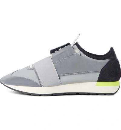 Shop Balenciaga Race Runner Sneaker In Grey Multi