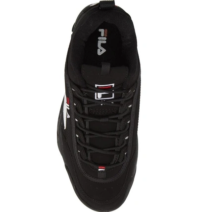Shop Fila Disruptor Ii Sneaker In Black/ White/ Red