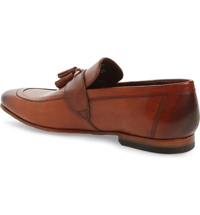 Shop Ted Baker Grafit Tassel Loafer In Tan Leather