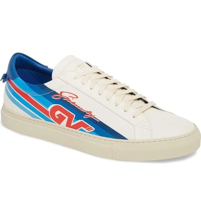 Shop Givenchy Urban Knots Motocross Sneaker In Blue/ Red/ White