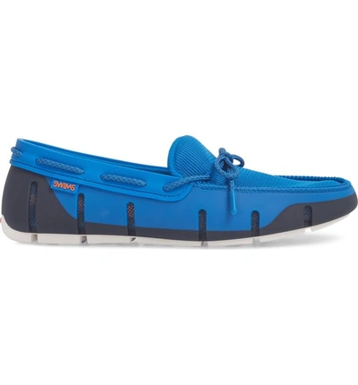 Shop Swims Stride Lace Loafer In Blitz Blue/ Navy / White Fleck