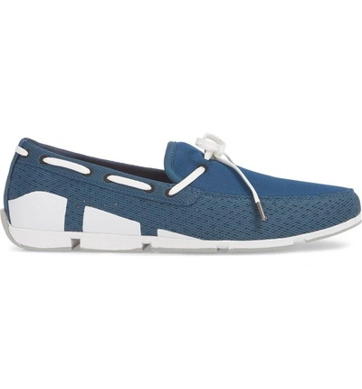 Shop Swims Breeze Loafer In Blue/ White