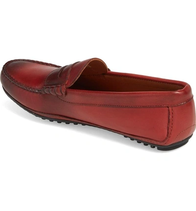 Shop Allen Edmonds Siesta Key Penny Loafer In Red Leather