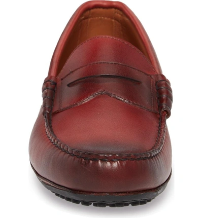 Shop Allen Edmonds Siesta Key Penny Loafer In Red Leather