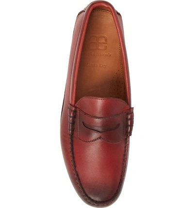 Shop Allen Edmonds Siesta Key Penny Loafer In Red Leather