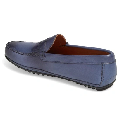 Shop Allen Edmonds Siesta Key Penny Loafer In Blue Leather
