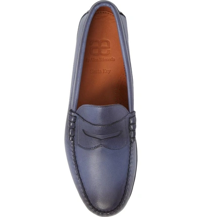 Shop Allen Edmonds Siesta Key Penny Loafer In Blue Leather