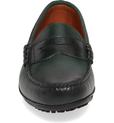 Shop Allen Edmonds Siesta Key Penny Loafer In Green Leather