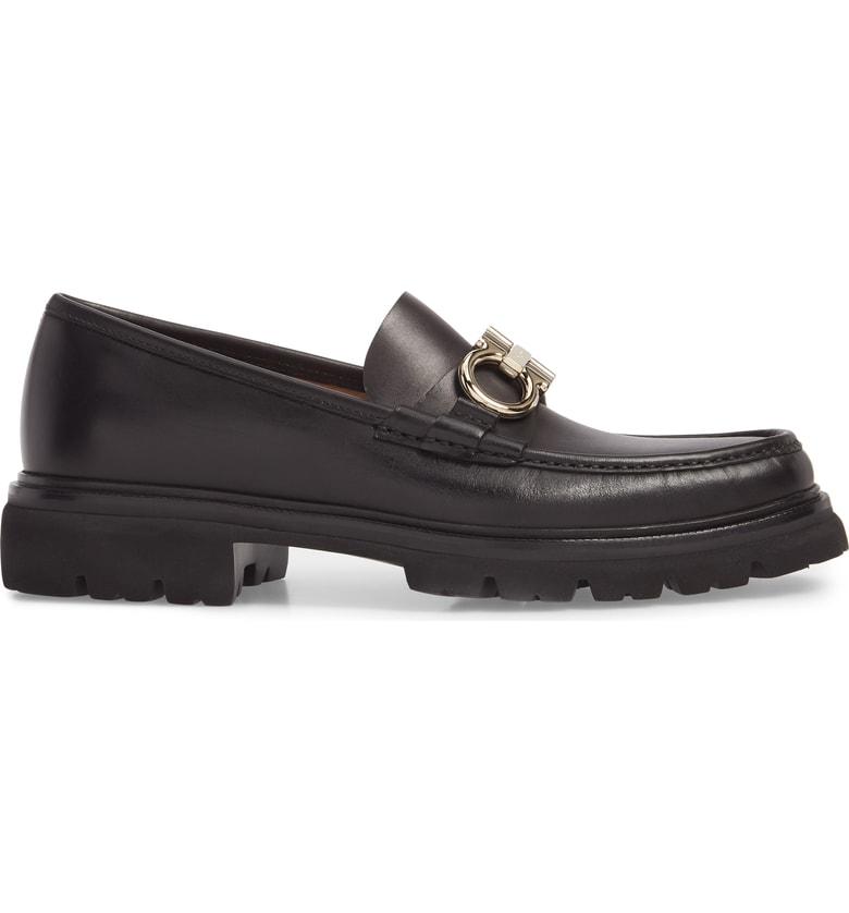 Salvatore Ferragamo Men's Bleecker Leather Lug-Sole Loafers With ...