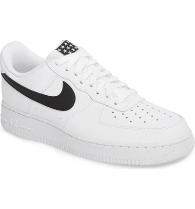 Pantano Humedad carga Nike Men's Air Force 1 '07 Casual Shoes, White In White Black | ModeSens
