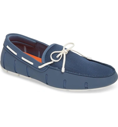 Shop Swims Lace Loafer In Slate White
