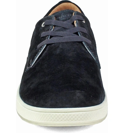 Shop Florsheim Edge 3 Eye Sneaker In Black Nubuck