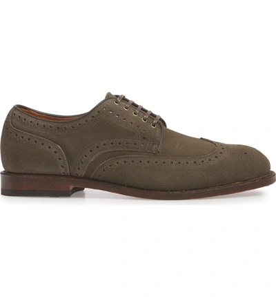 Shop Allen Edmonds Shane Wingtip Derby In Slate Leather