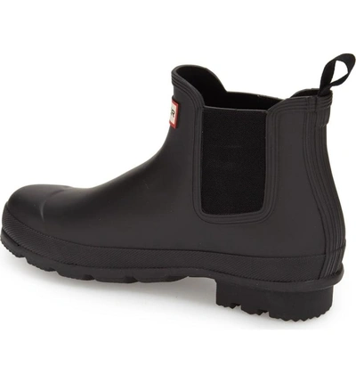 Shop Hunter 'original' Waterproof Chelsea Rain Boot In Black