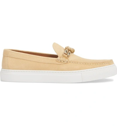 Shop Grand Voyage Bitton Square Knot Loafer In Beige Suede