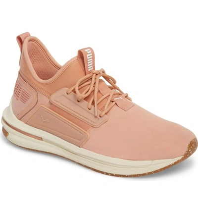 Shop Puma Ignite Limitless Sr Nature Sneaker In Muted Clay Leather/ Suede