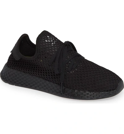 Shop Adidas Originals Deerupt Runner Sneaker In Black/ White