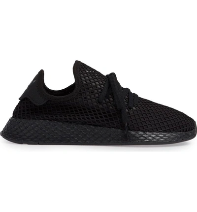 Shop Adidas Originals Deerupt Runner Sneaker In Black/ White