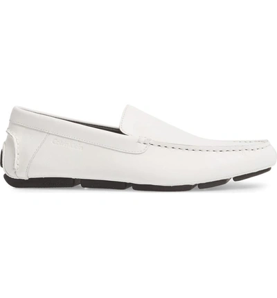 Calvin klein men's best sale miguel nappa leather loafers