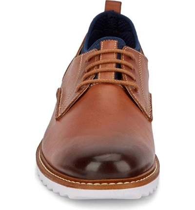 Shop G.h. Bass & Co. Buck 2.0 Plain Toe Derby In Tan Burnished Leather
