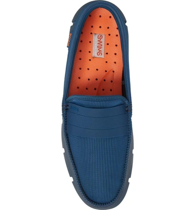 Shop Swims Stride Banded Loafer In Poseidon/ Navy Fabric