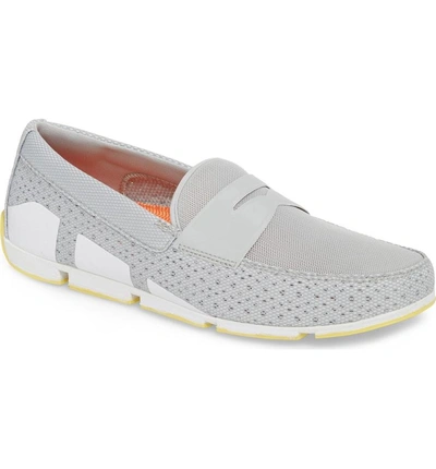 Shop Swims Breeze Penny Loafer In Light Grey/ White