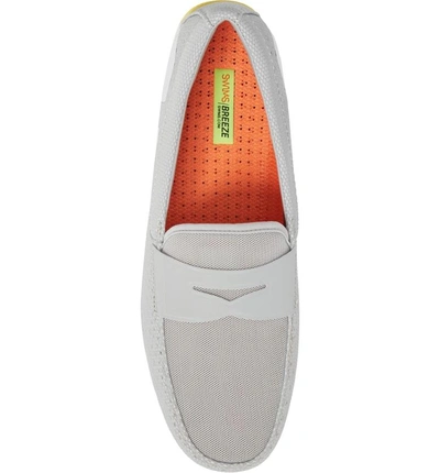 Shop Swims Breeze Penny Loafer In Light Grey/ White