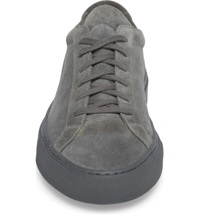Shop Common Projects Original Achilles Low Top Sneaker In Dark Grey Suede