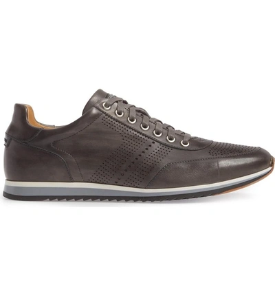 Shop Magnanni 'pueblo' Sneaker In Grey Leather