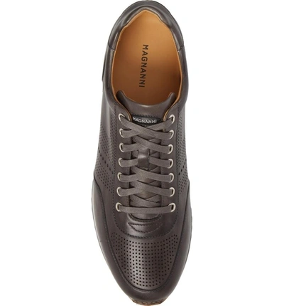 Shop Magnanni 'pueblo' Sneaker In Grey Leather