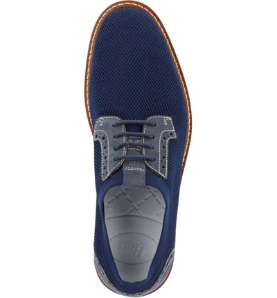 Shop G.h. Bass & Co. Buck 2.0 Plain Toe Derby In Royal Blue Knit/ Nubuck